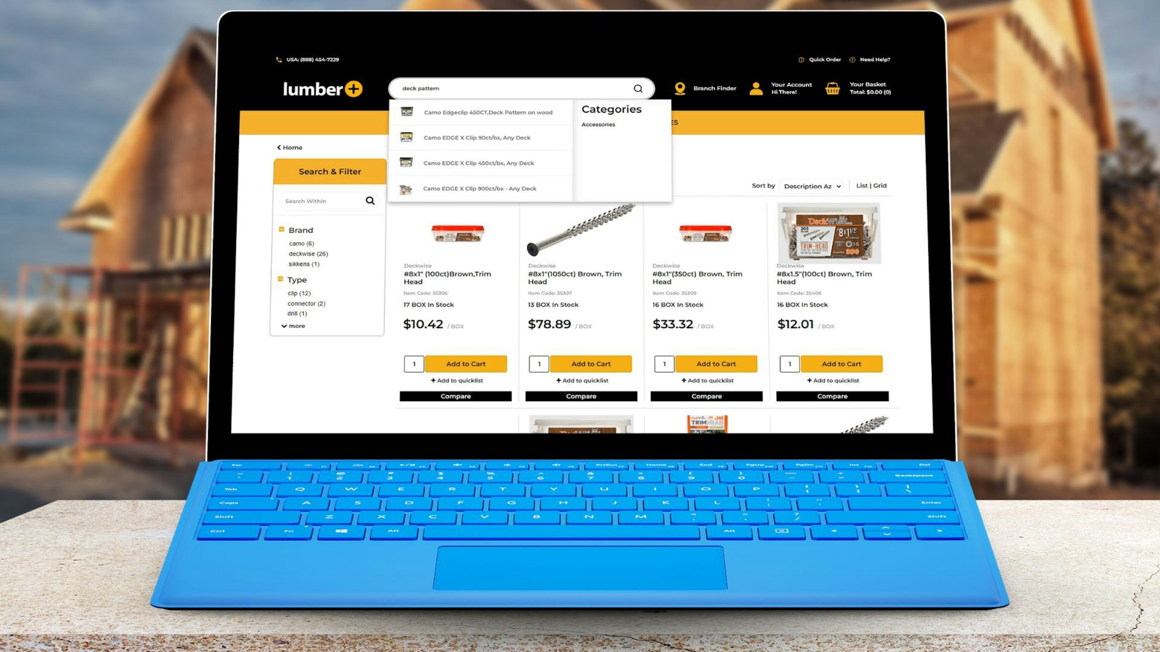 Open laptop showing Spruce eCommerce account dashboard